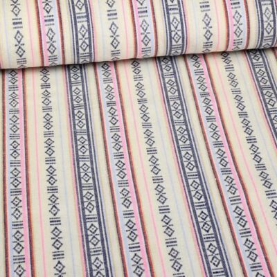 Mexico stof off white multicolor