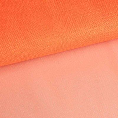 Tule zigzag glitter oranje