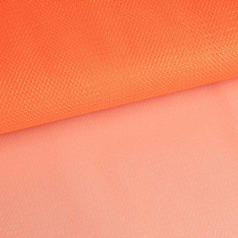 Tule zigzag glitter oranje