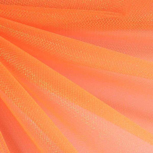 Tule zigzag glitter oranje