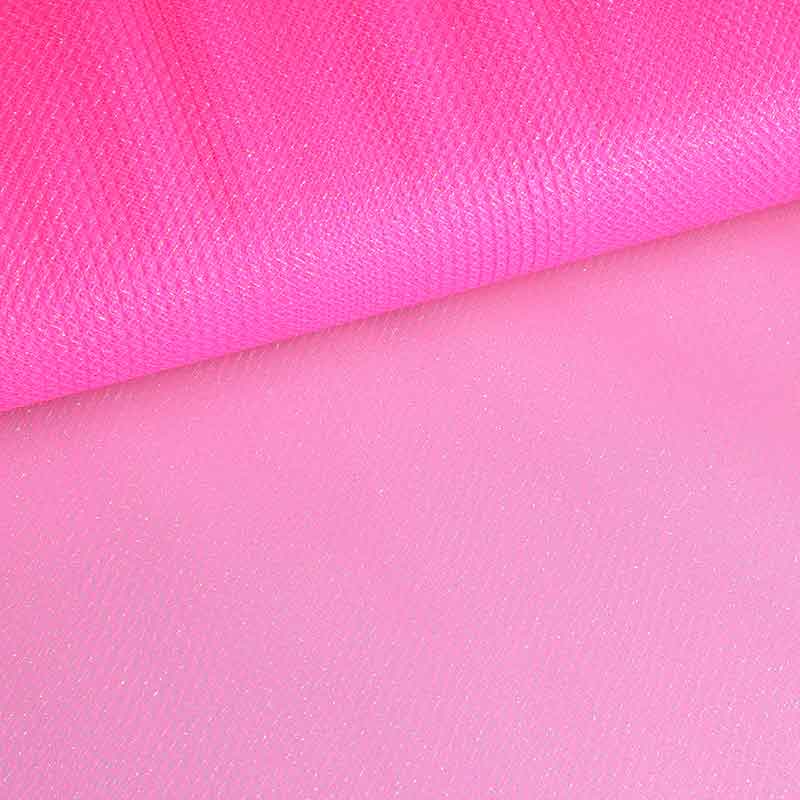 Tule zigzag glitter fluor roze