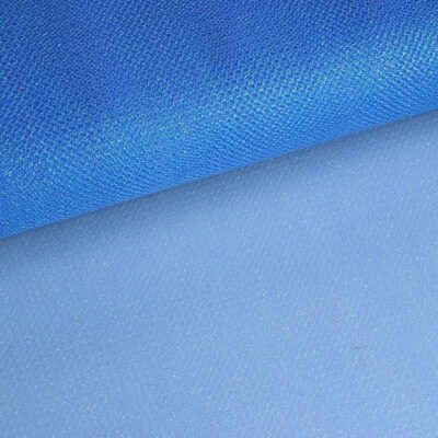 Tule zigzag glitter blauw