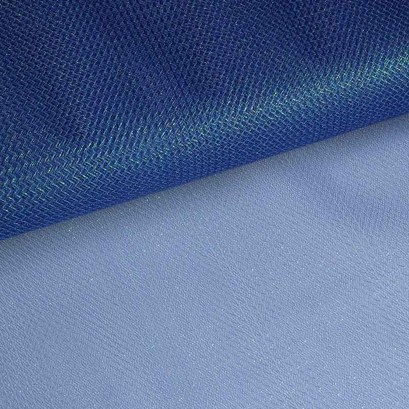 Tule zigzag glitter kobalt