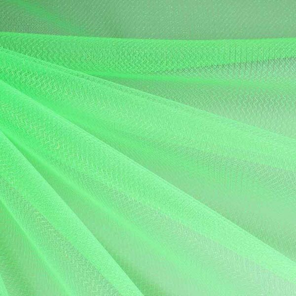 Tule zigzag glitter fluor groen
