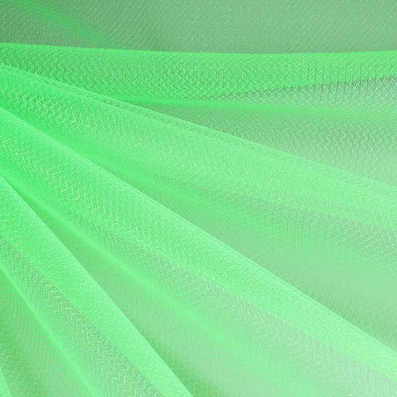 Tule zigzag glitter fluor groen