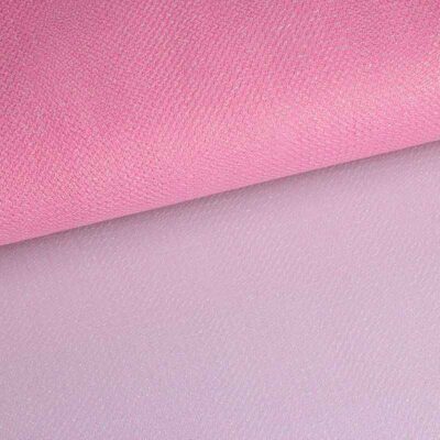 Tule zigzag glitter roze