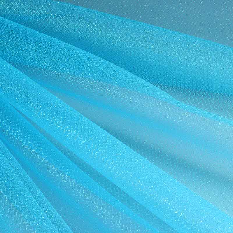 Tule zigzag glitter aqua