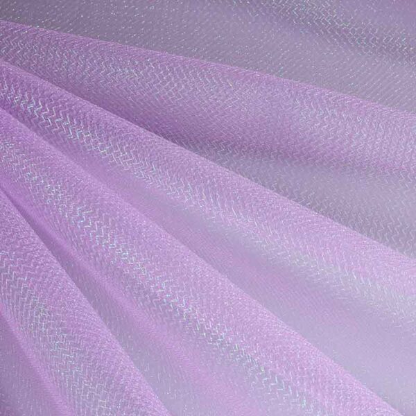 Tule zigzag glitter lila