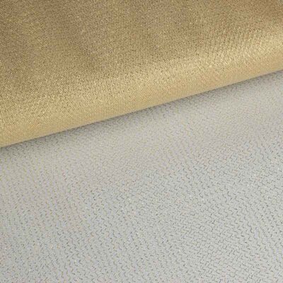 Tule zigzag glitter goud