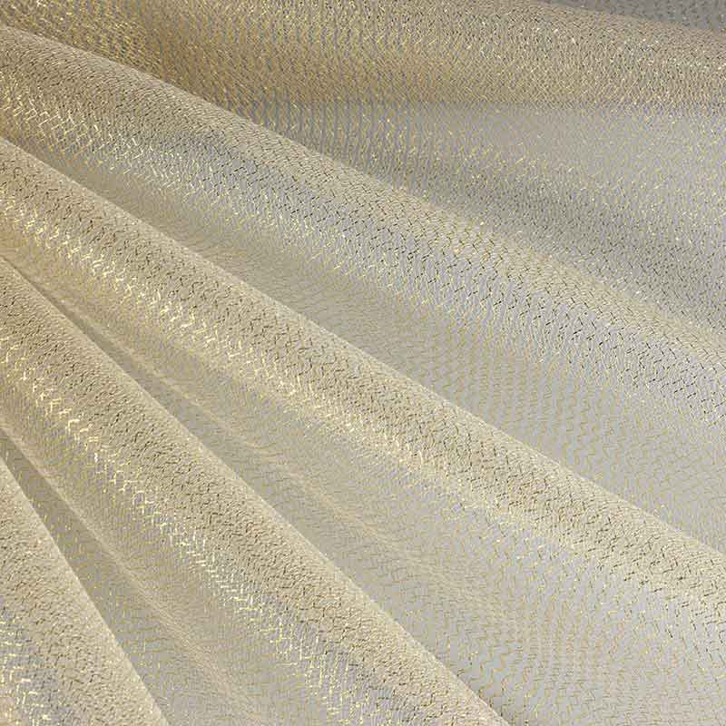 Tule zigzag glitter goud