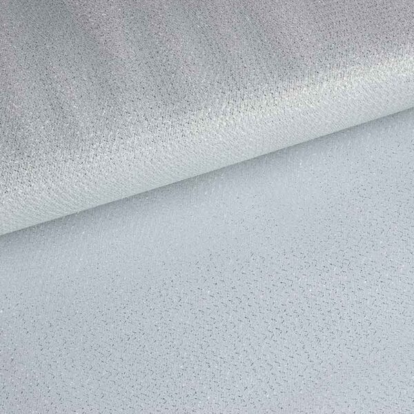 Tule zigzag glitter zilver