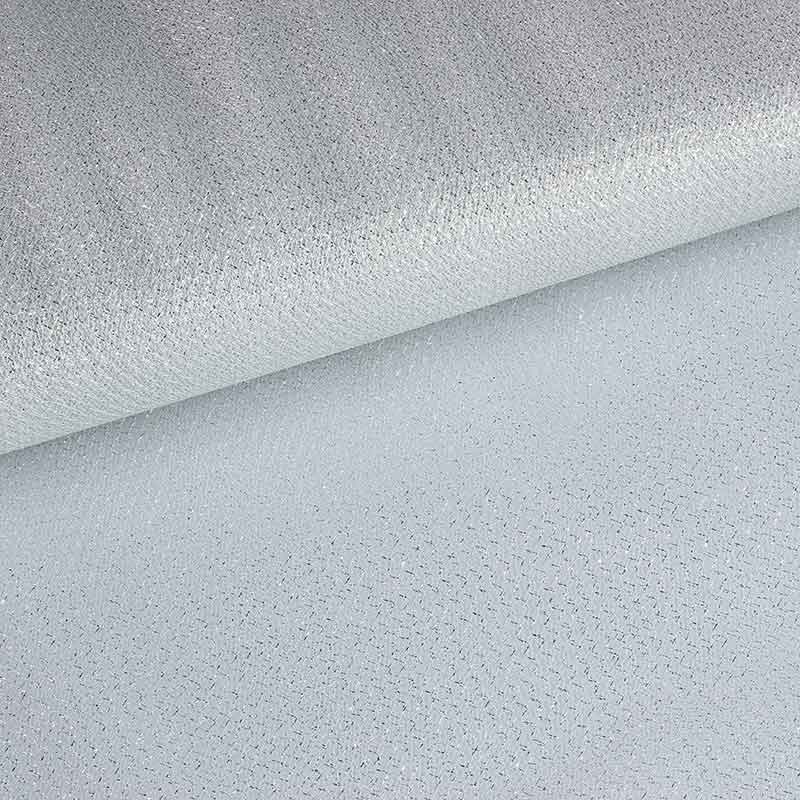 Tule zigzag glitter zilver
