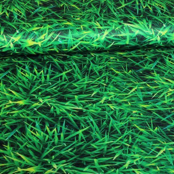 Tricot stof gras digitaal bedrukt