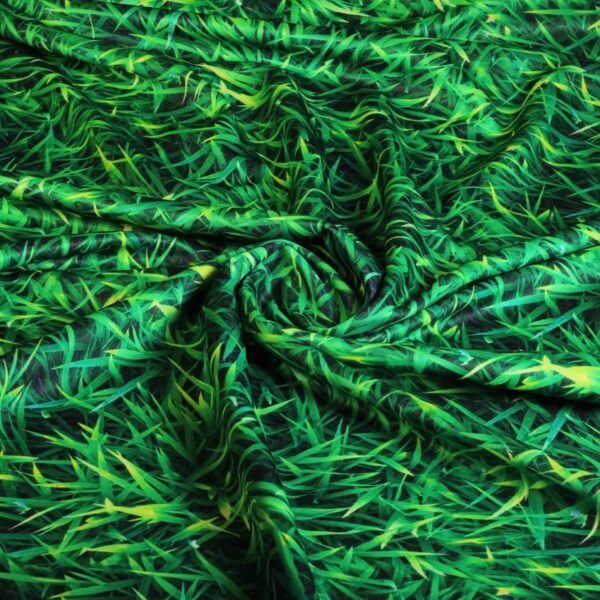 Tricot stof gras digitaal bedrukt