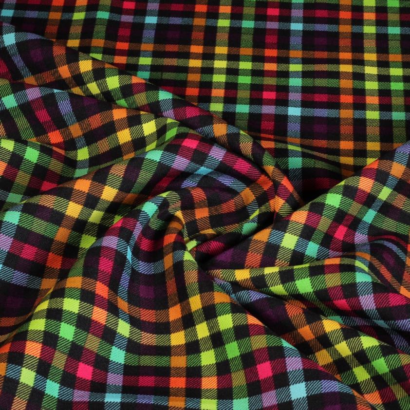 Terlenka stof ruit multicolor digitaal bedrukt