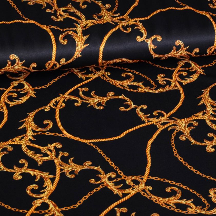 Tricot stof digitaal bedrukt ketting/chaine