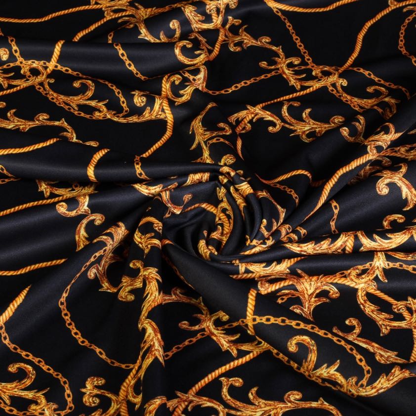 Tricot stof digitaal bedrukt ketting/chaine