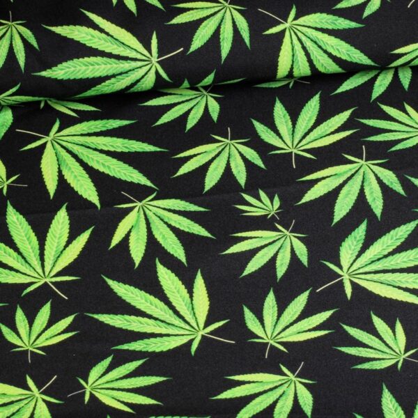 Terlenka stof wit plantjes
