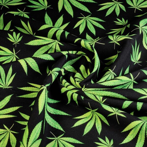 Terlenka stof wit plantjes