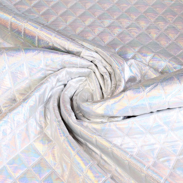 Metallic stof ruit zilver