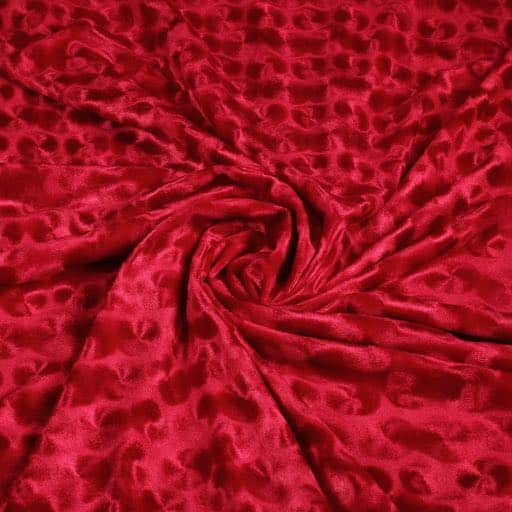 Velvet stof rood