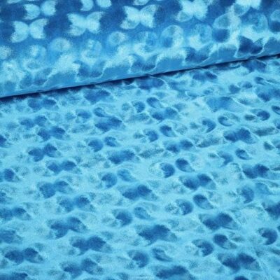 Velvet stof aqua