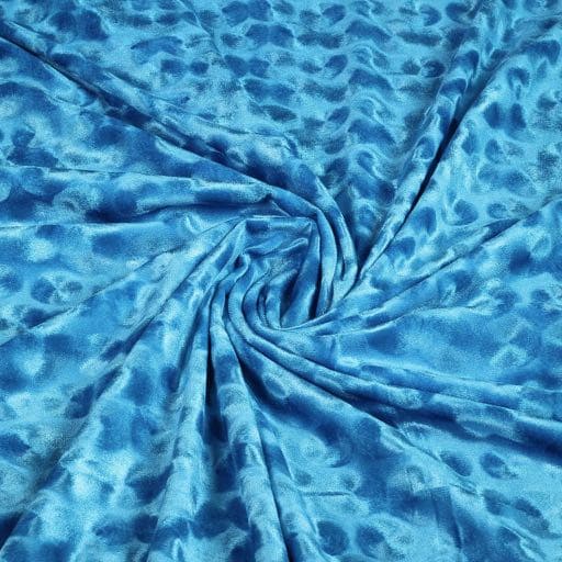 Velvet stof aqua