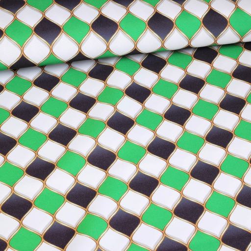 Terlenka Fantasie stof retro groen
