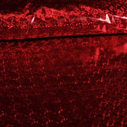 Jersey stof hologram rood