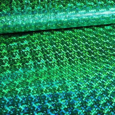 Jersey stof hologram groen