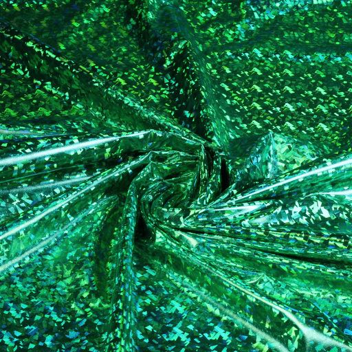 Jersey stof hologram groen