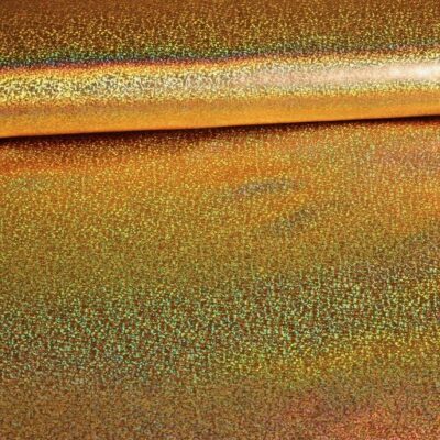Jersey stretch hologram goud
