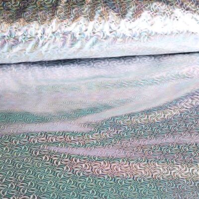Jersey stretch Illusion Foil zilver
