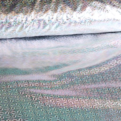 Jersey stretch Illusion Foil zilver