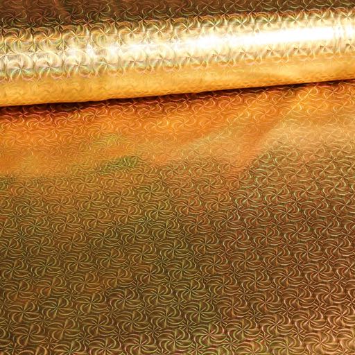 Jersey stretch Illusion Foil goud