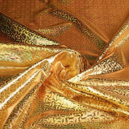 Jersey stretch Illusion Foil goud