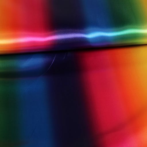 Satijn stof multicolor regenboog