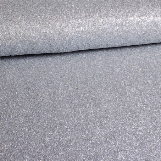 Mesh stretch pailletten stof zilver