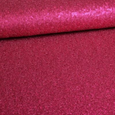 Mesh stretch pailletten fuchsia