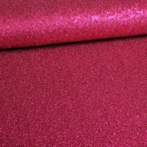 Mesh stretch pailletten fuchsia