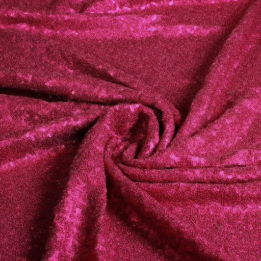 Mesh stretch pailletten fuchsia