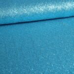 Mesh stretch pailletten stof aqua