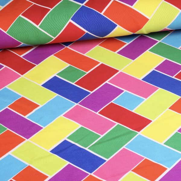 Terlenka stof ruit multicolor