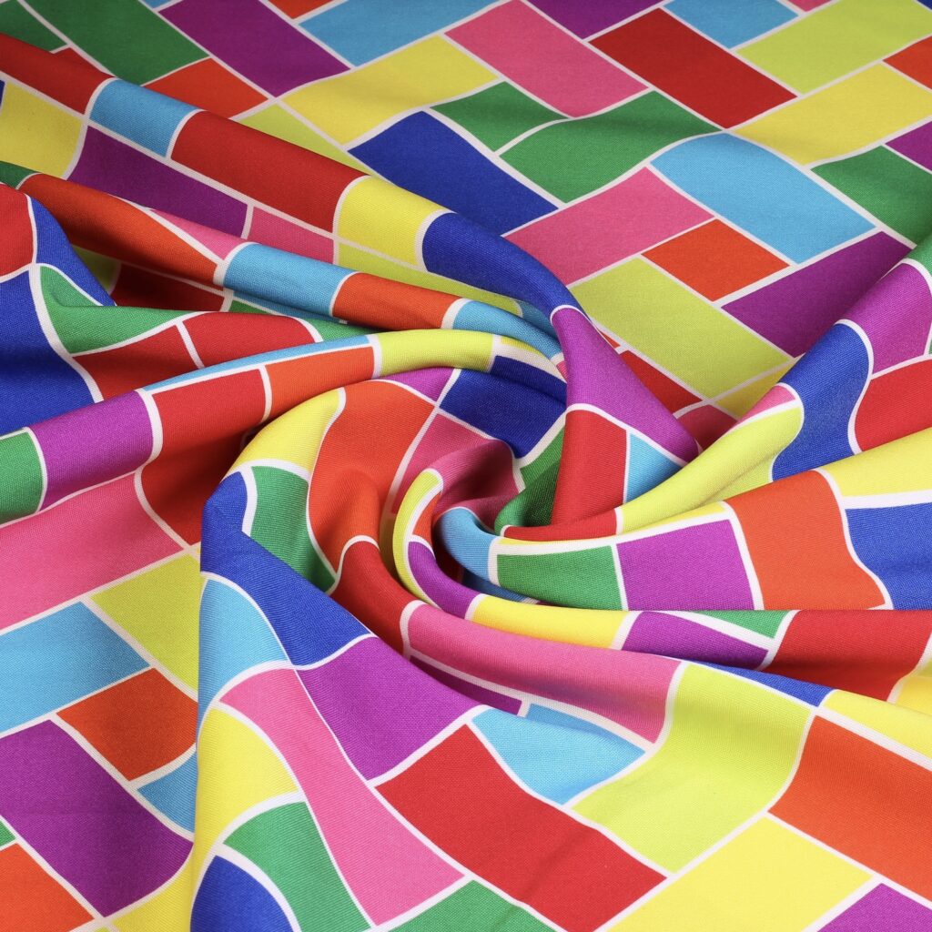 Terlenka stof ruit multicolor