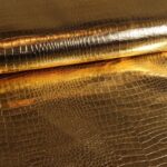 Imitatie leer Krokodil goud