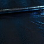 Jersey stof zwart aqua foil