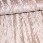 Stretch velvet stof ecru