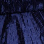 Glans stretch velvet navy