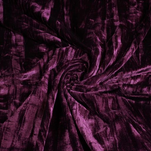 Stretch velvet stof paars