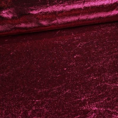 Lurex stof gekreukt fuchsia